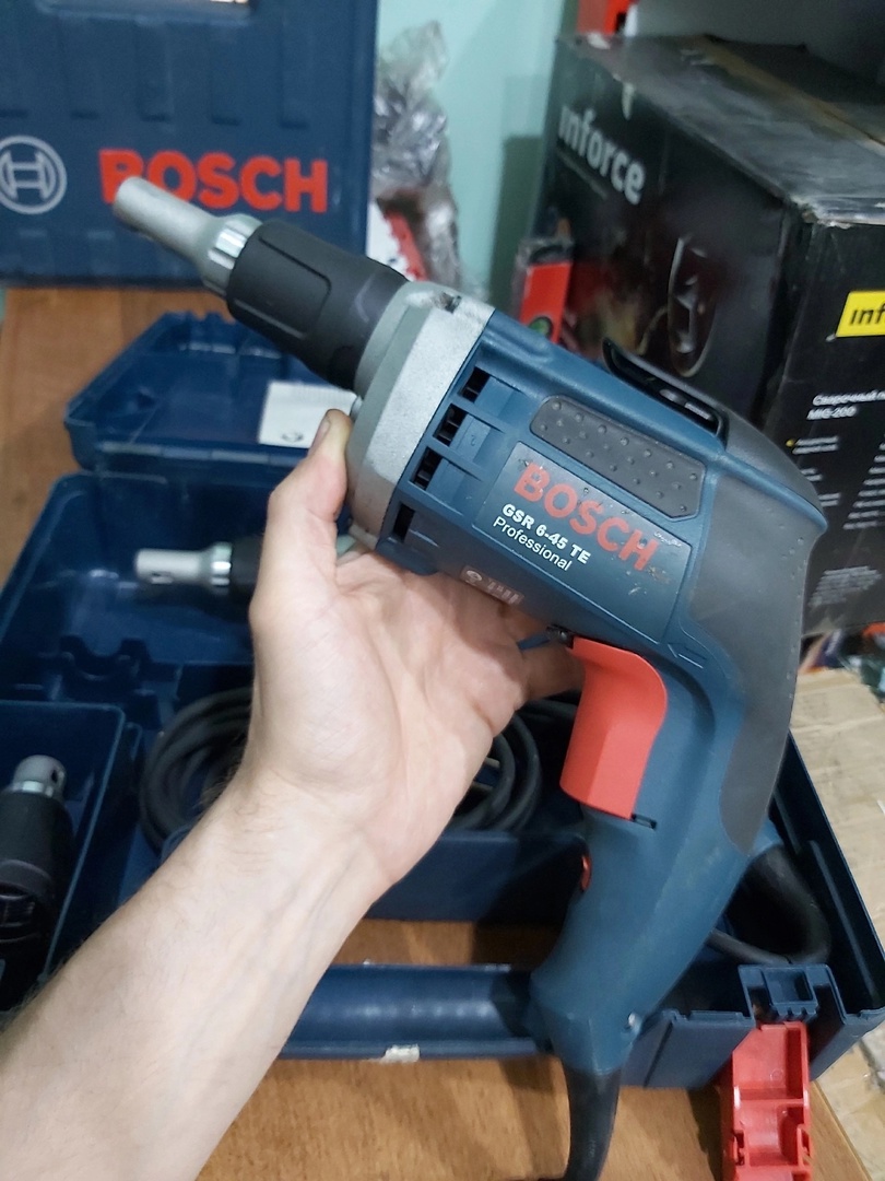 Шуруповерт по гипсокартону Bosch GSR 6-45 TE
